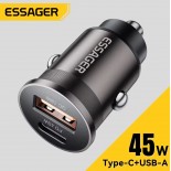 Essager 45W зарядно за кола с PD 3.0 и QC 3.0